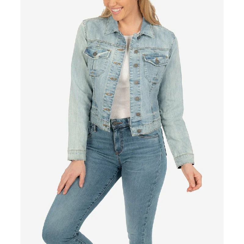 Women’s belted jackets for defined waistline -Amelia Denim Jacket