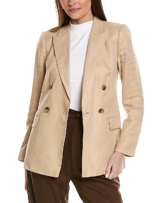 Women’s casual jackets for everyday style -Reiss Hollie Linen-Blend Blazer