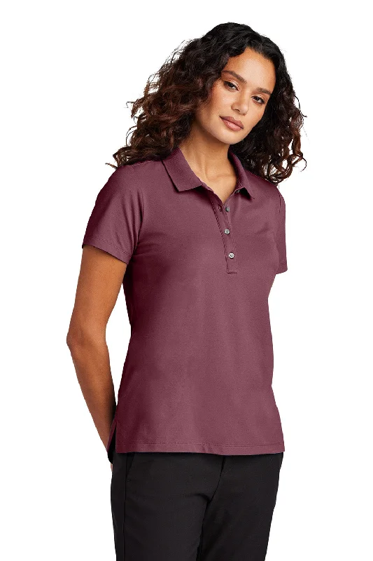 Women’s oversized shirts for relaxed vibe -Mercer+Mettle Womens Moisture Wicking Short Sleeve Polo Shirt - Rosewood - New