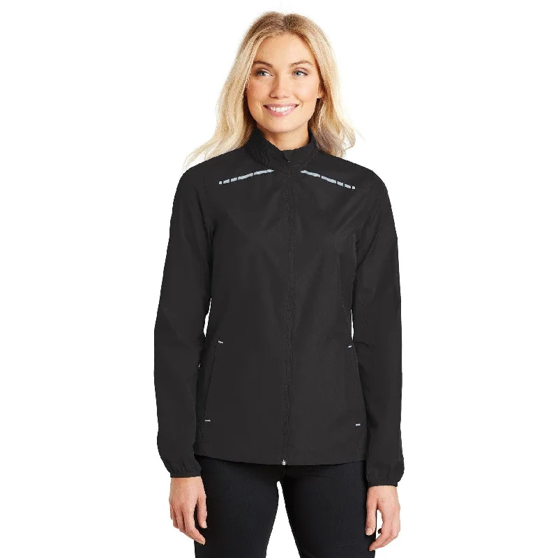 Women’s warm padded jackets for cold season -CLOSEOUT - Port Authority Ladies Zephyr Reflective Hit Full-Zip Jacket