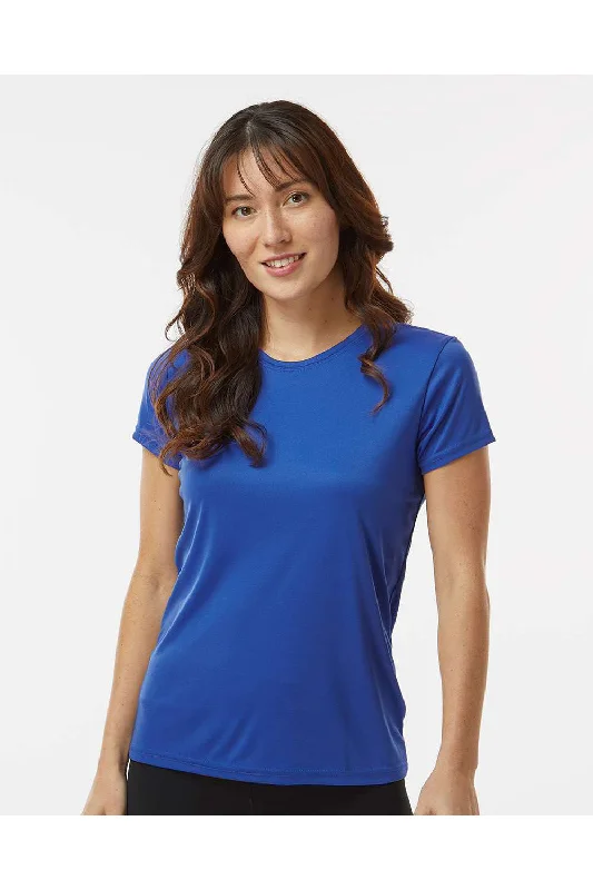 Women’s oversized sweater tops for cozy vibes -Paragon Womens Islander Performance Moisture Wicking Short Sleeve Crewneck T-Shirt - Royal Blue