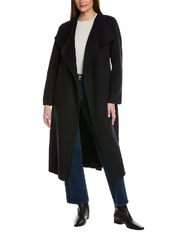 Women’s blazer jackets for professional outfits -Reiss Valentina Wool-Blend Scarf Coat