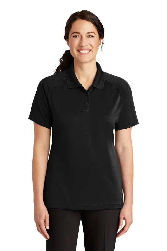 Women’s cami tops for warm weather -CornerStone Womens Select Tactical Moisture Wicking Short Sleeve Polo Shirt - Black