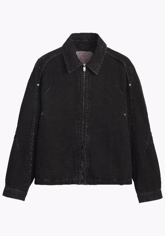 Women’s zip-up jackets for active wear -KIKO KOSTADINOV x LEVI'S 000GK-0000 DENIM JACKET BLACK (New season FW24)