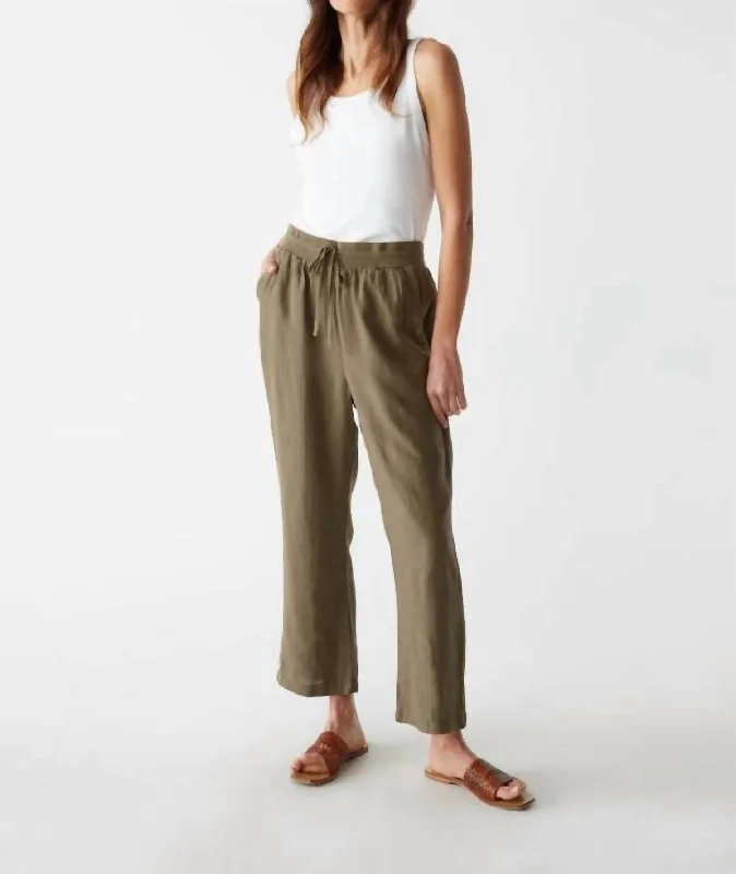 Women’s wool pants for winter warmth -Nolan Pull On Pants In Camo