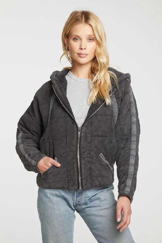 Women’s long wool coats for winter warmth -Quilted Heirloom Jacket