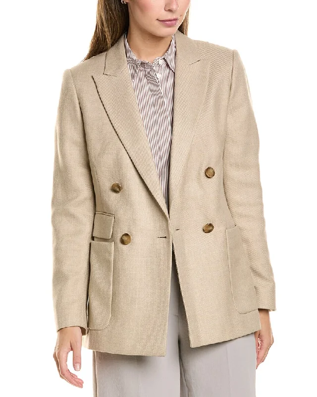 Women’s fleece-lined jackets for added comfort -Reiss Larsson Wool-Blend Blazer