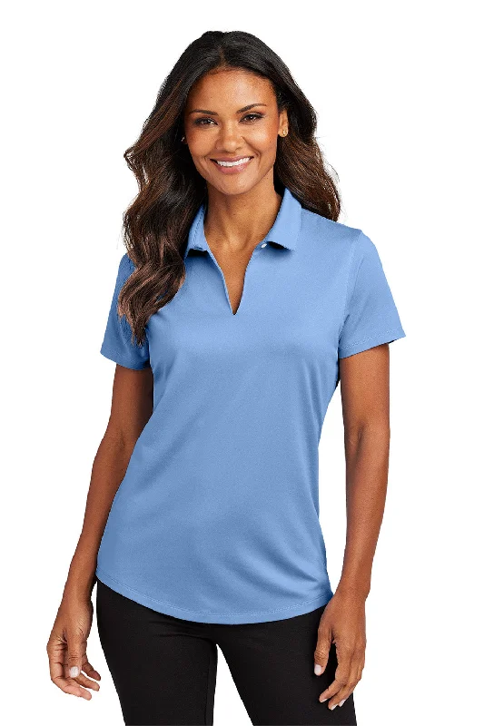 Women’s basic t-shirts for versatile styling -Port Authority Womens City Easy Care Moisture Wicking Short Sleeve Polo Shirt - Swiss Blue - New