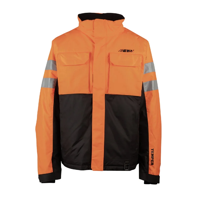 Women’s hooded rain jackets for wet weather -509 Temper Insulated Snowmobile Coat Orange-Vis