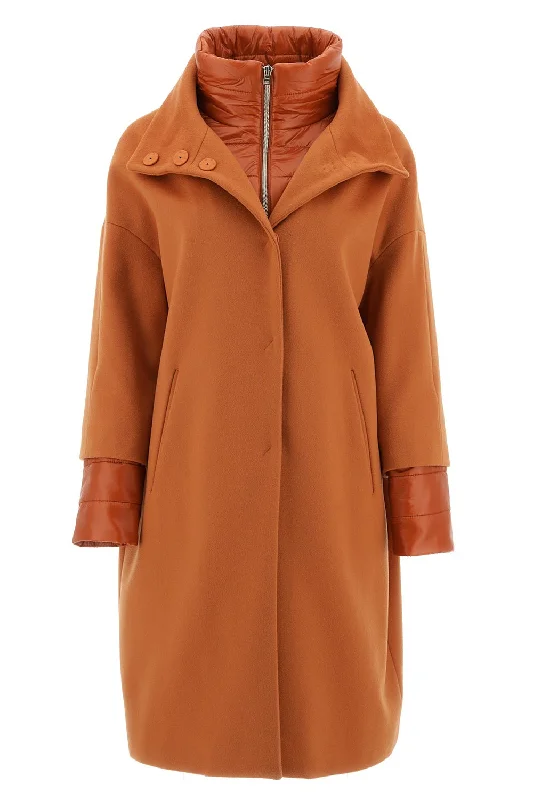 Women’s stylish raincoats for rainy days -Wool Cocoon Coat