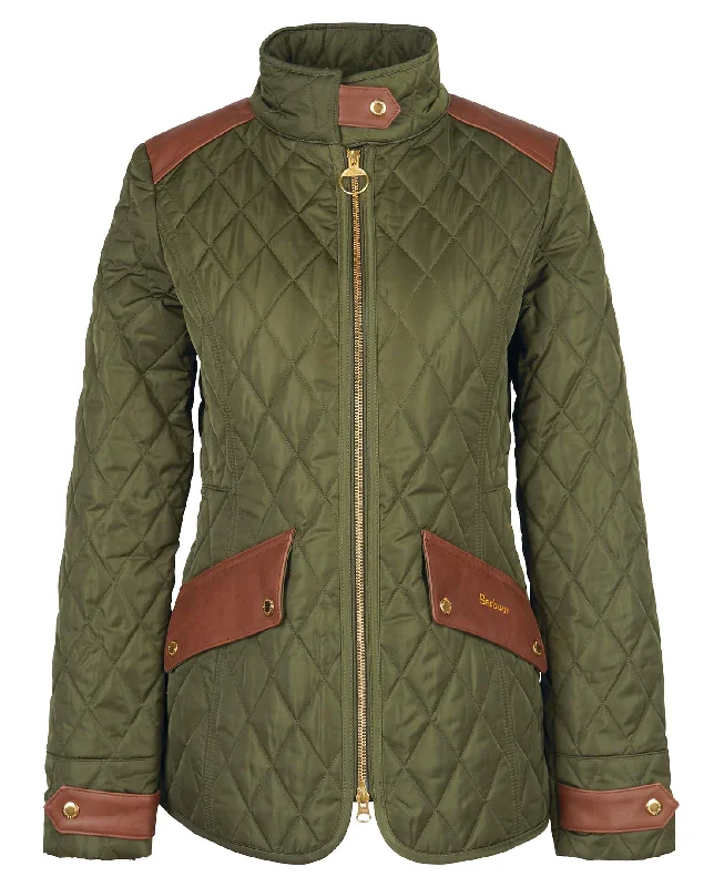 Women’s plaid jackets for trendy style -Barbour Women's Cavalry Premium Quilted Jacket