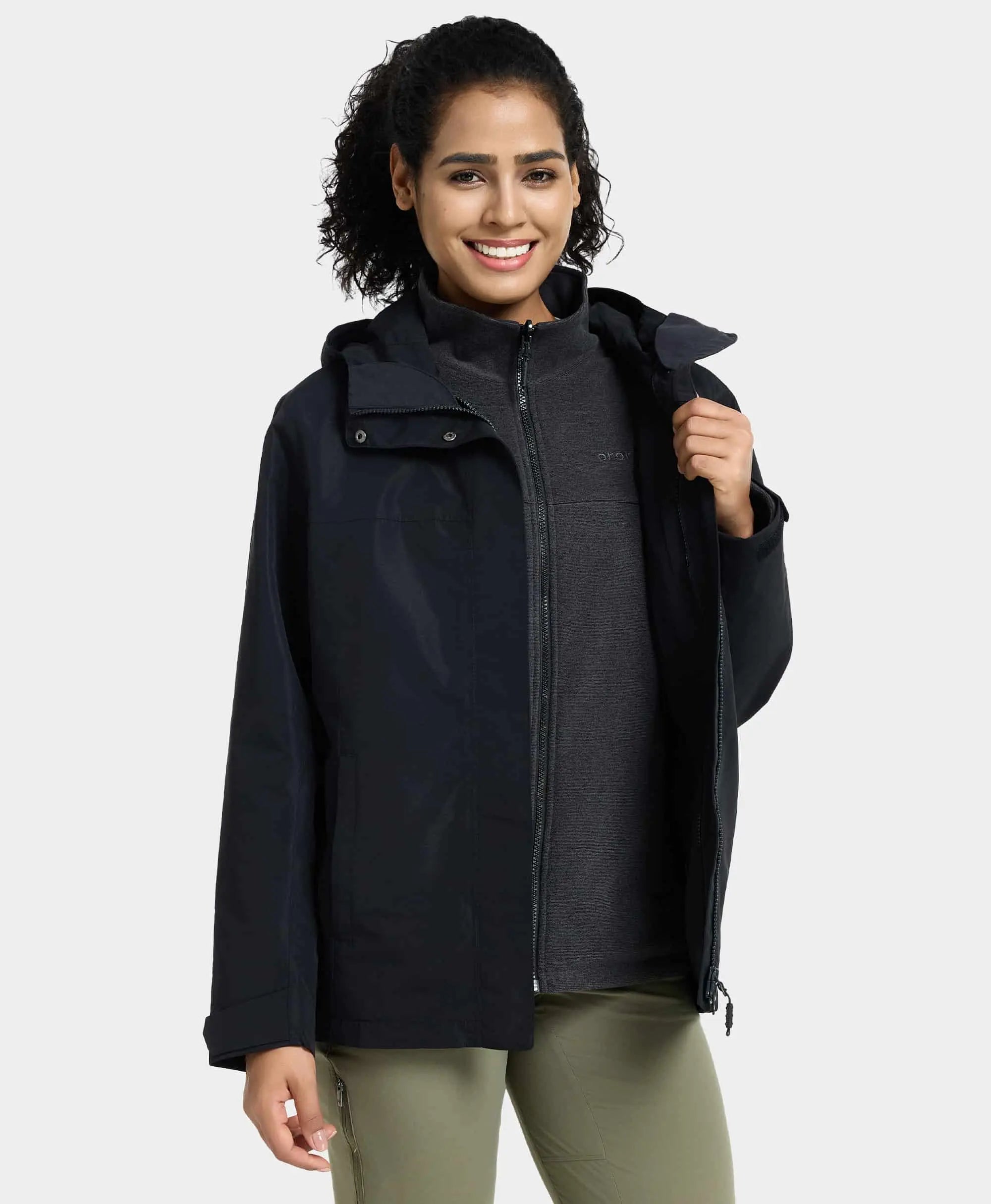 Women’s quilted jackets for added warmth -River Ridge Women's 3-in-1 Heated Jacket with Fleece Liner