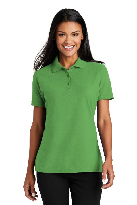 Women’s turtleneck tops for winter fashion -Port Authority Womens Moisture Wicking Short Sleeve Polo Shirt - Vine Green - Closeout