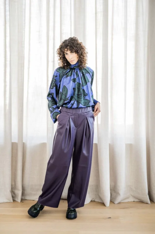 Women’s wide-leg denim pants for relaxed look -Fibre Mood Freja Trousers