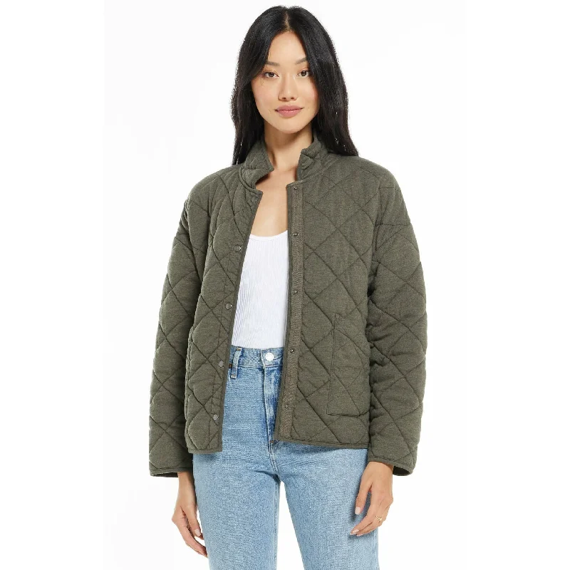 Women’s bomber jackets for casual chic -Maya Quilted Jacket