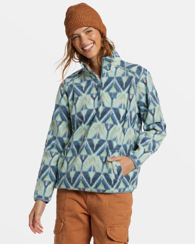 Women’s winter coats for snow season -Billabong Boundary Mock 3 Jacket-Blue Shadow