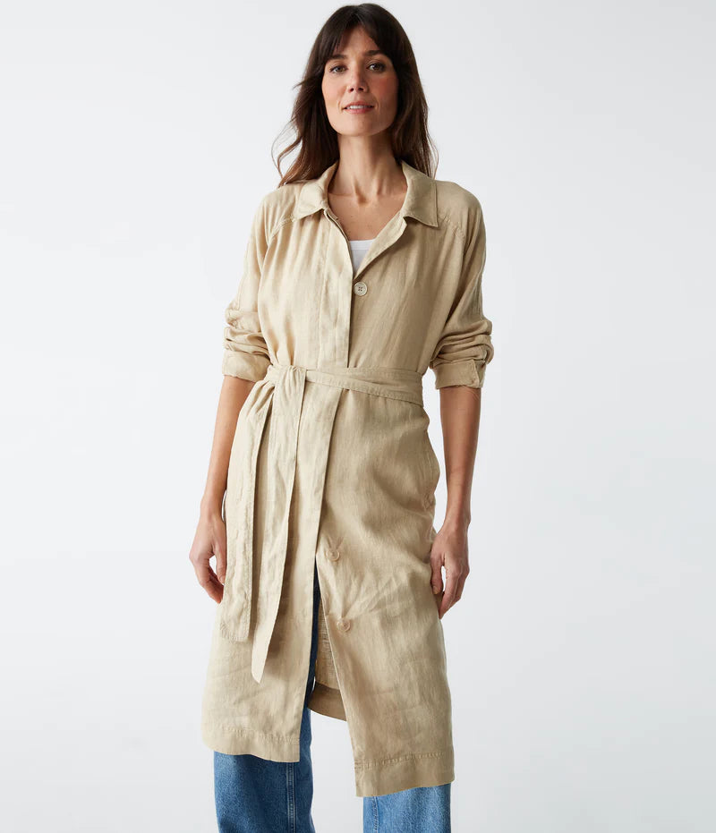 Women’s cocoon jackets for oversized look -Belinda Jacket w/Tie