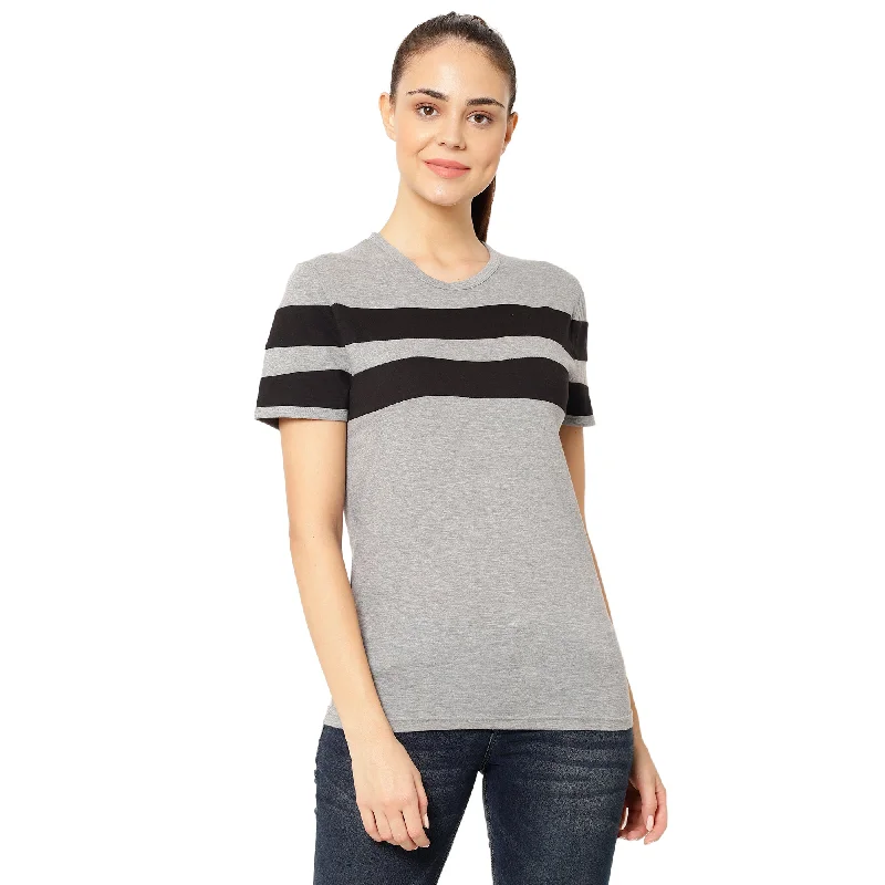 Women’s maternity tops for stylish comfort -Vimal Jonney Grey Color T-shirt For Women