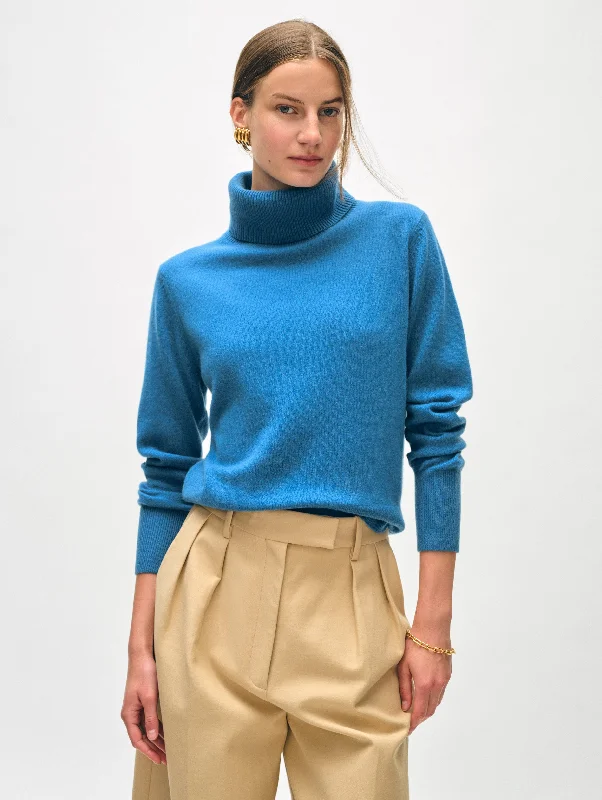 Women’s off-shoulder tops for summer nights -Cashmere Turtleneck