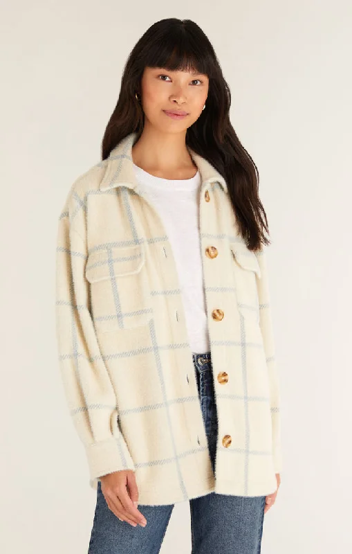 Women’s short jackets for trendy outfits -Plaid Tucker Jacket