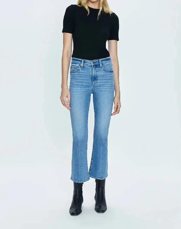 Women’s wide-leg linen pants for warm-weather style -Lennon Jeans In Denim