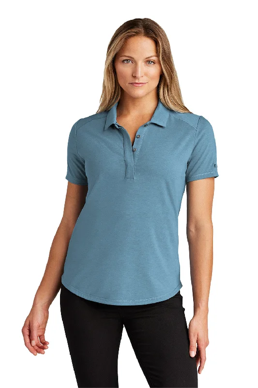 Women’s denim tops for casual chic style -Ogio Womens Motion Moisture Wicking Short Sleeve Polo Shirt - Mist Blue - New