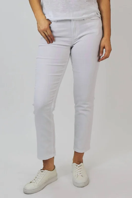 Women’s hiking pants for outdoor adventures -High Rise Gisele Skinny Jeans In Optic White