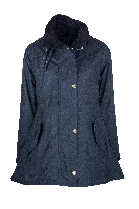 Women’s faux-suede jackets for soft texture -W02 - Women's Olivia Waxed Jacket - NAVY