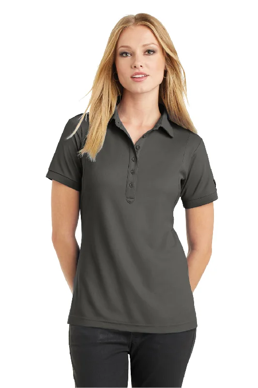 Women’s mock neck tops for stylish warmth -Ogio Womens Jewel Moisture Wicking Short Sleeve Polo Shirt - Rogue Grey