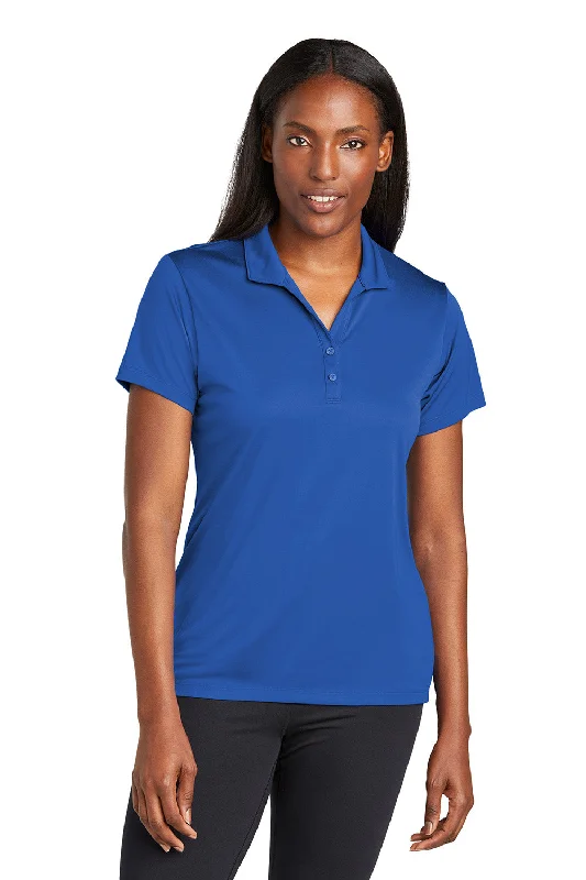 Women’s plaid button-down shirts for laid-back style -Sport-Tek Womens Moisture Wicking Re-Compete Short Sleeve Polo Shirt - True Royal Blue - New