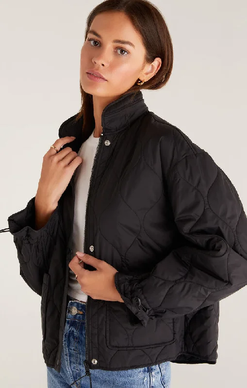 Women’s fitted jackets for flattering silhouette -On The Move Quilted Jacket