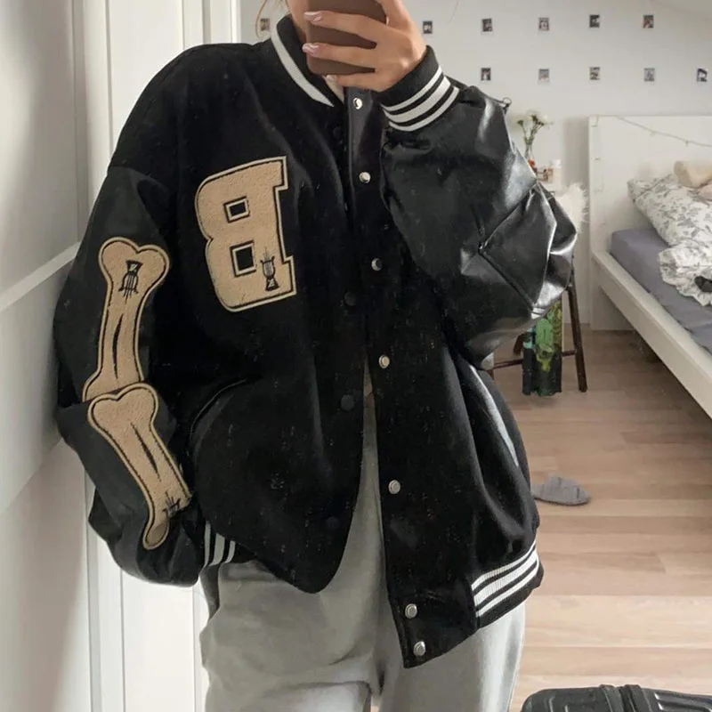 Women’s sleeveless jackets for summer layering -Varsity Baseball Bomber Jacket Unisex