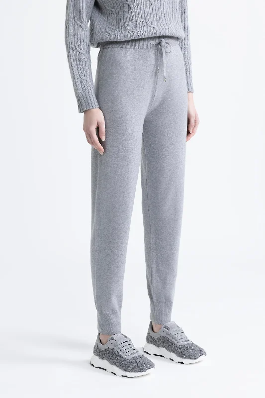 Women’s overalls pants for playful fashion -Wool, silk and cashmere joggers