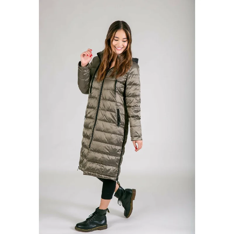 Women’s shearling vests for chic layering -Quilted Hooded Jacket