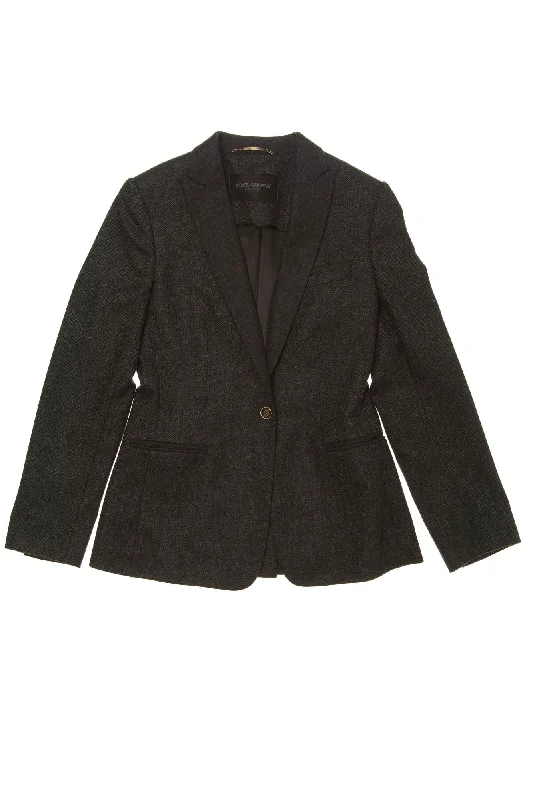 Women’s formal jackets for dressy events -Dolce & Gabbana - Dark Gray Blazer - IT 42