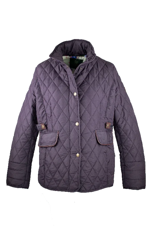 Women’s parka jackets for outdoor adventures -LJ002 - Ladies Maya Quilted Jacket - PLUM