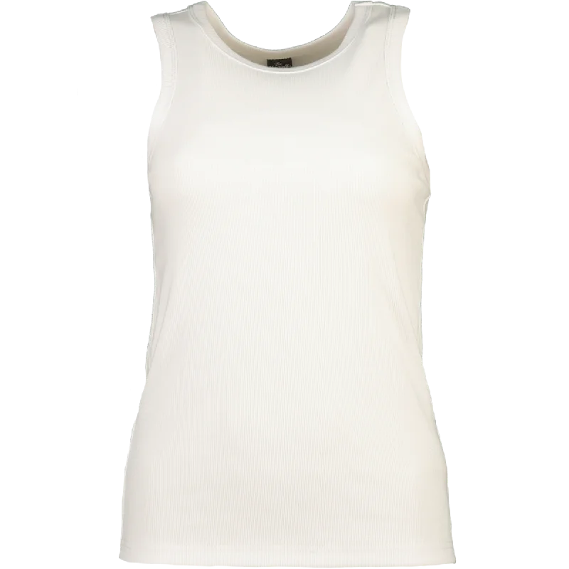 Women’s cami tops for warm weather -Plain White Vest