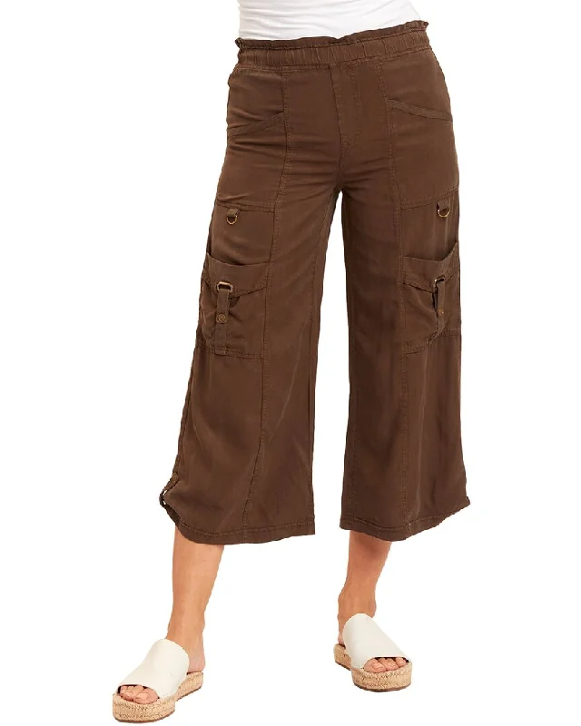 Women’s sleek leather trousers for night out -XCVI Sumas Culotte