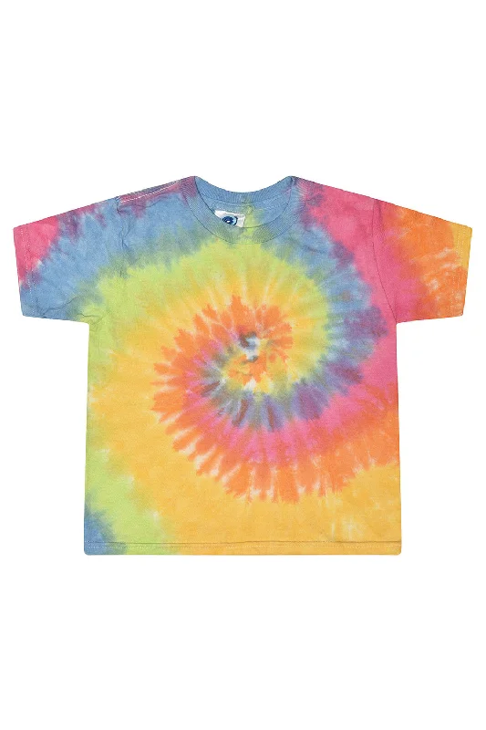 Women’s fleece-lined tops for extra warmth -Tie-Dye Womens Cropped Short Sleeve Crewneck T-Shirt - Eternity