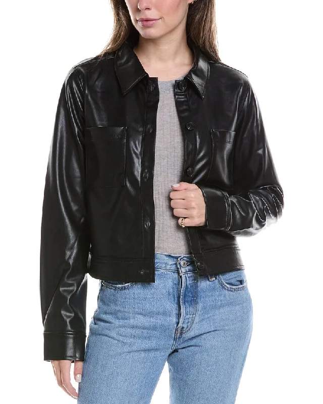 Women’s chic leather jackets for fashionable outfits -Michael Stars Enzo Jacket