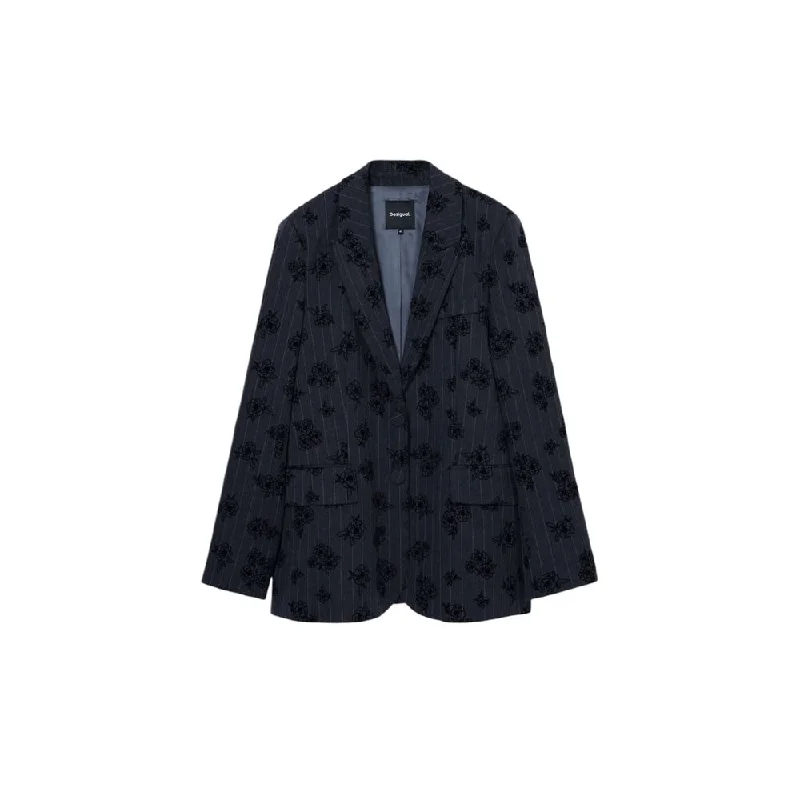 Women’s formal coat jackets for business attire -Desigual  Polyester Suits & Women's Blazer