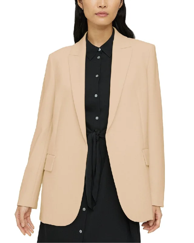 Women’s wool coats for winter elegance -Theory Relaxed Admiral Jacket