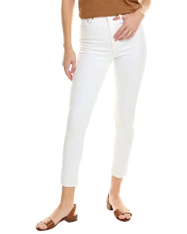 Women’s tailored pants for polished look -rag & bone Nina High-Rise White Ankle Skinny Jean