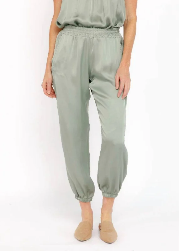 Women’s casual pants for everyday wear -Brooke Jogger Pants In Military