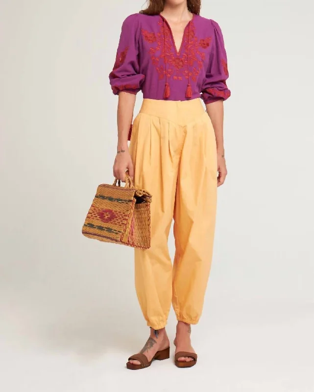 Women’s wide-leg pants for trendy style -Karo Sarouel In Mango