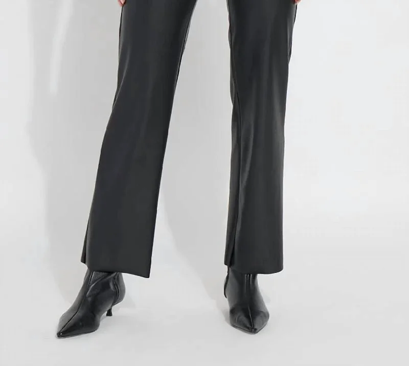 Women’s flared pants for vintage-inspired fashion -Amara Straight Flare Pants In Blk