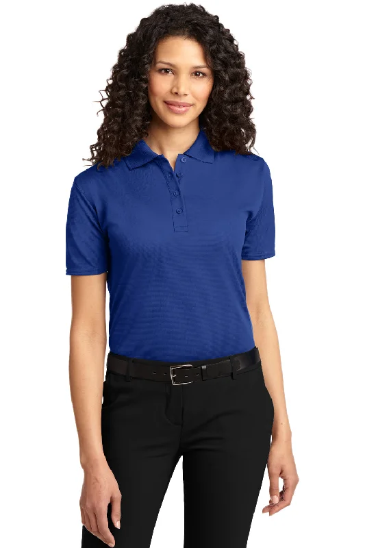 Women’s graphic tees for casual style -Port Authority Womens Dry Zone Moisture Wicking Short Sleeve Polo Shirt - Royal Blue