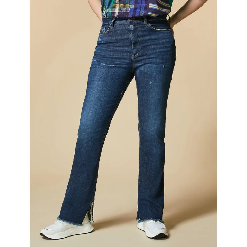 Women’s distressed jeans for casual style -ICEBERG