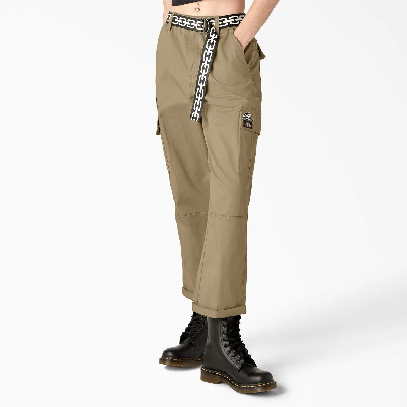 Women’s straight-leg jeans for classic look -Dickies Dickies x Lurking Class Women’s Relaxed Fit Cropped Cargo Pants