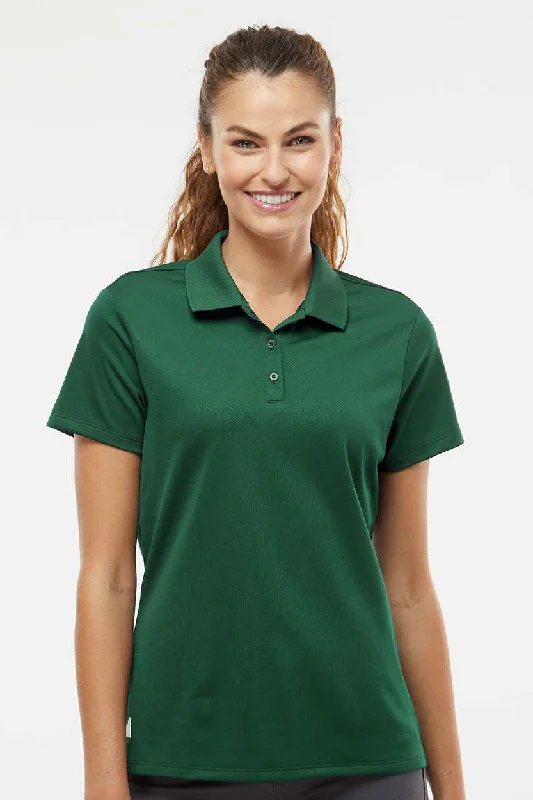 Women’s hoodie tops for cozy and casual look -Adidas Womens UV Protection Short Sleeve Polo Shirt - Collegiate Green